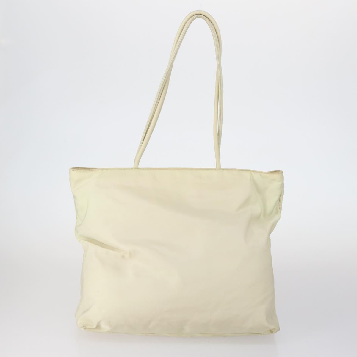 PRADA Tote Bag Nylon Suede 5Set Brown Khaki beige