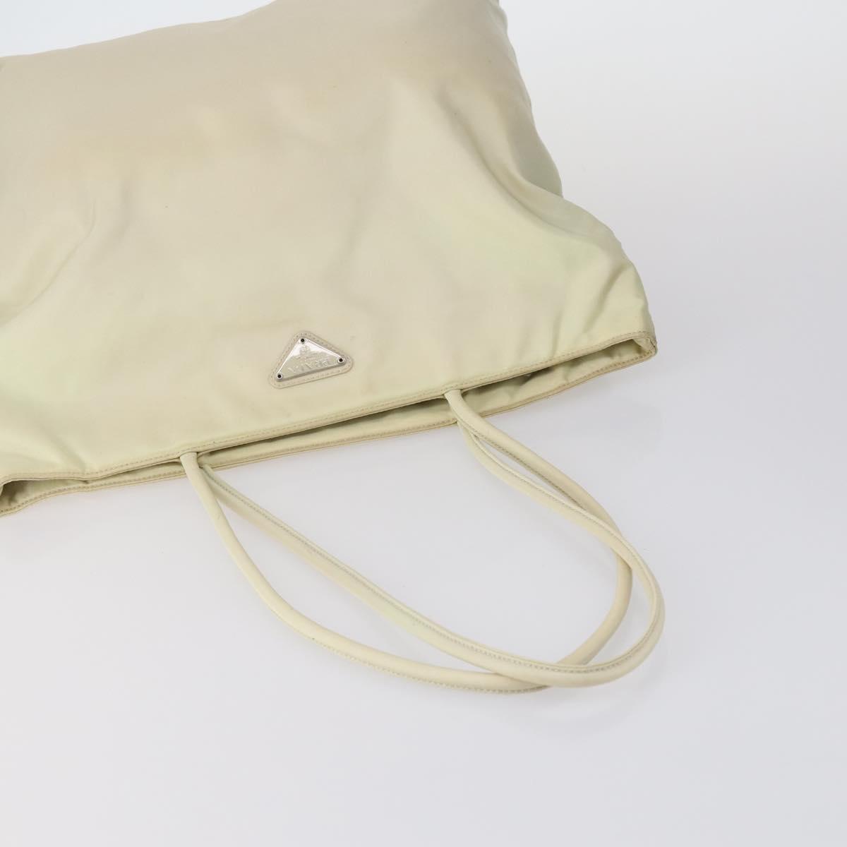 PRADA Tote Bag Nylon Suede 5Set Brown Khaki beige