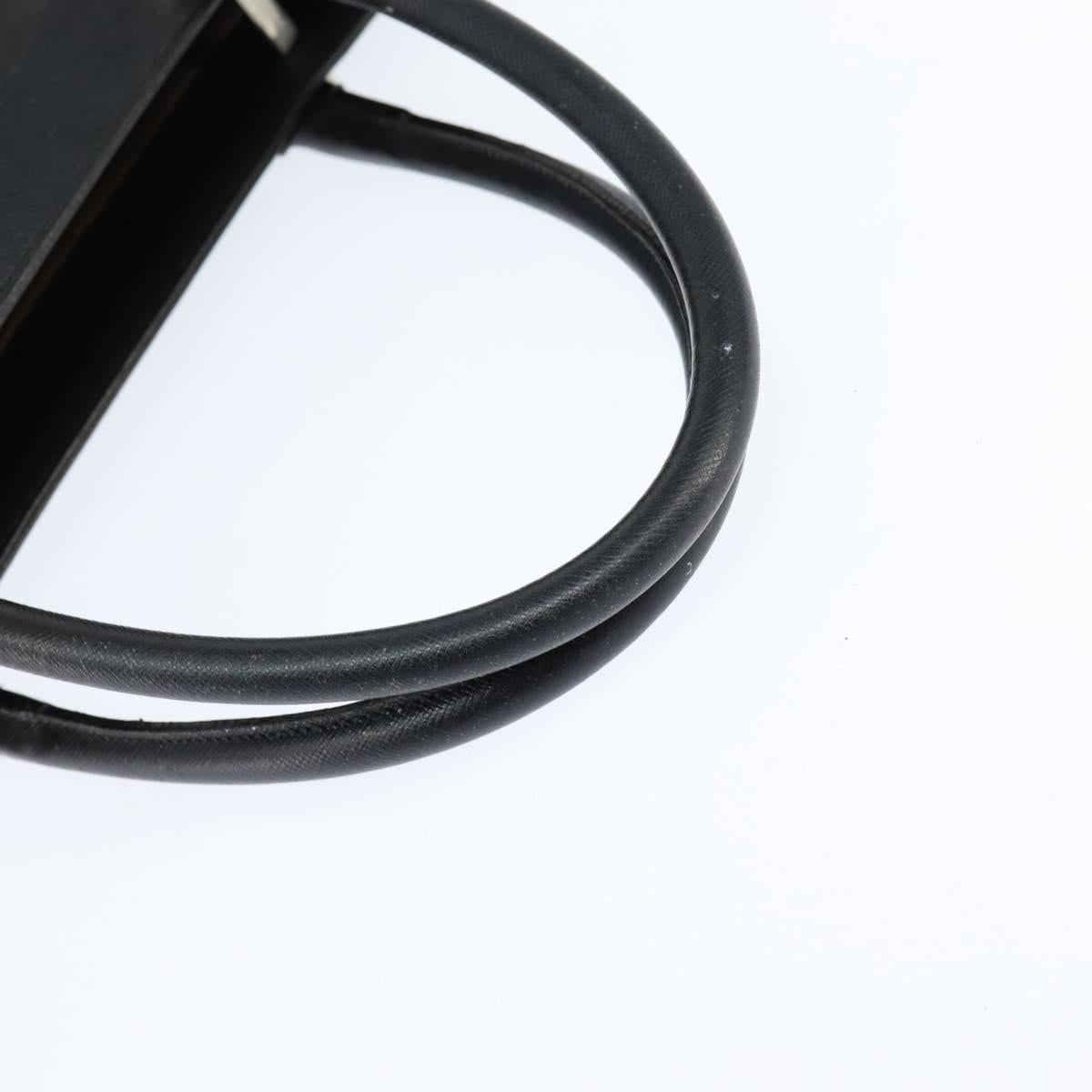 BURBERRY Hand Bag Leather Black Silver