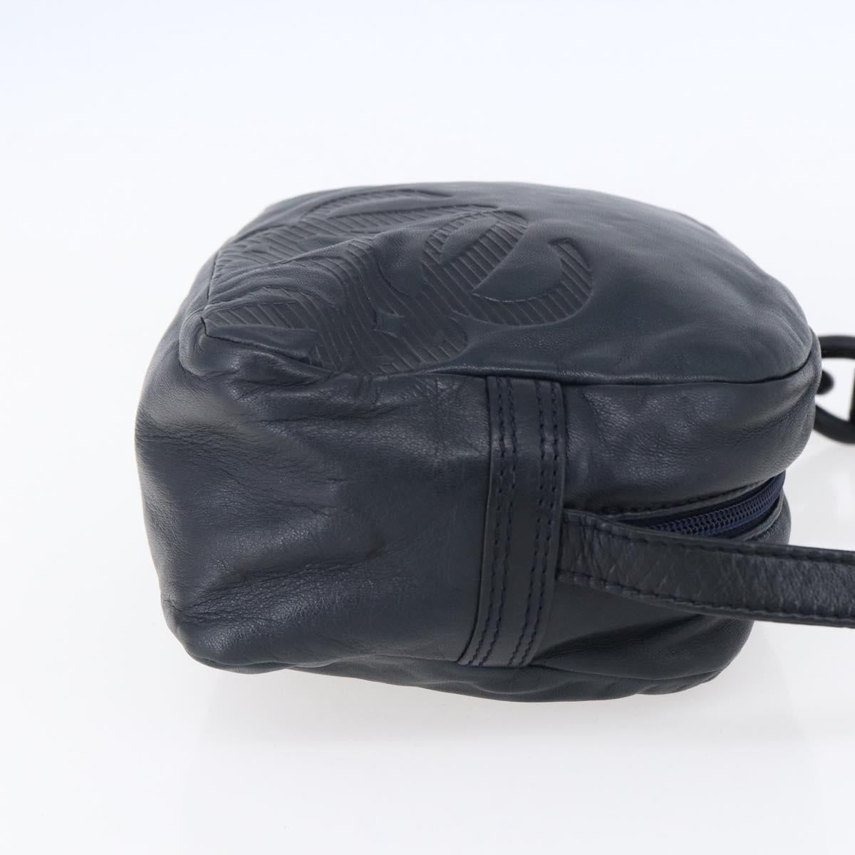 LOEWE Anagram Shoulder Bag Leather Navy