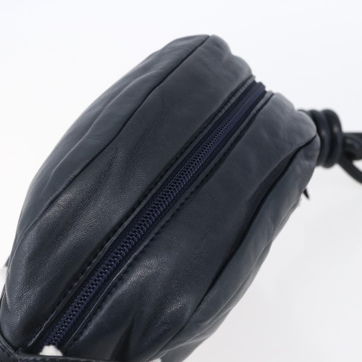 LOEWE Anagram Shoulder Bag Leather Navy