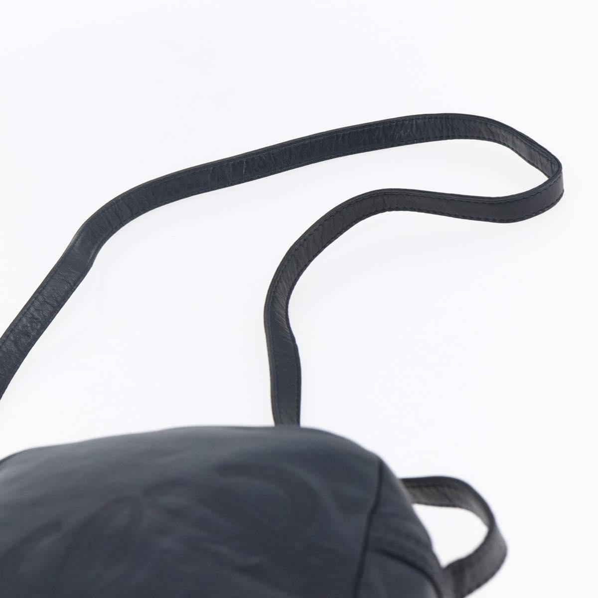 LOEWE Anagram Shoulder Bag Leather Navy