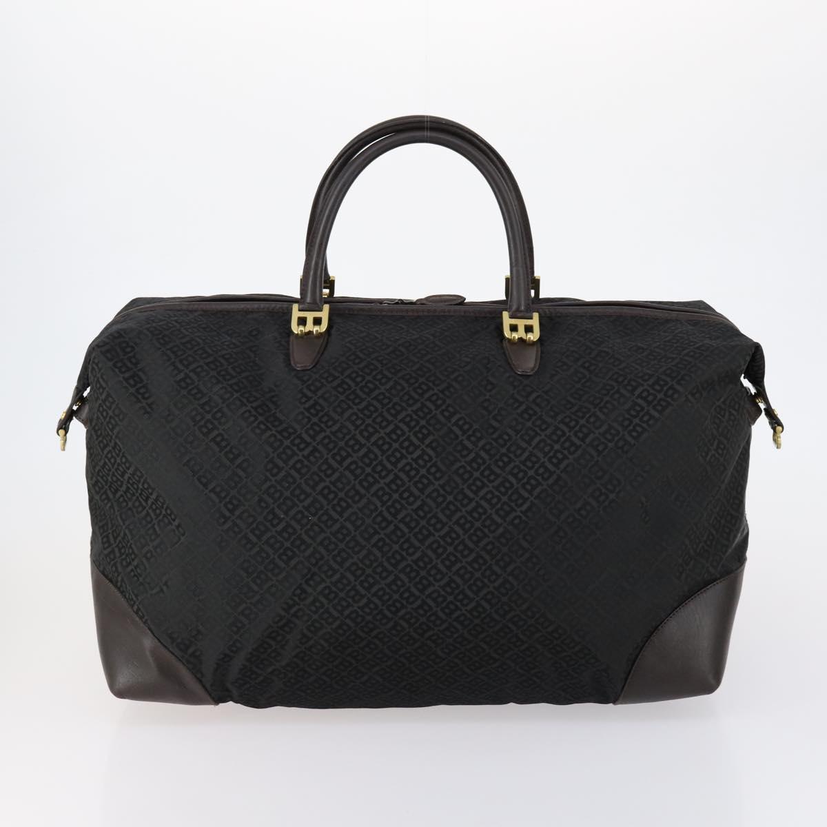 BALLY Boston Bag Leather Nylon 2 Set Black