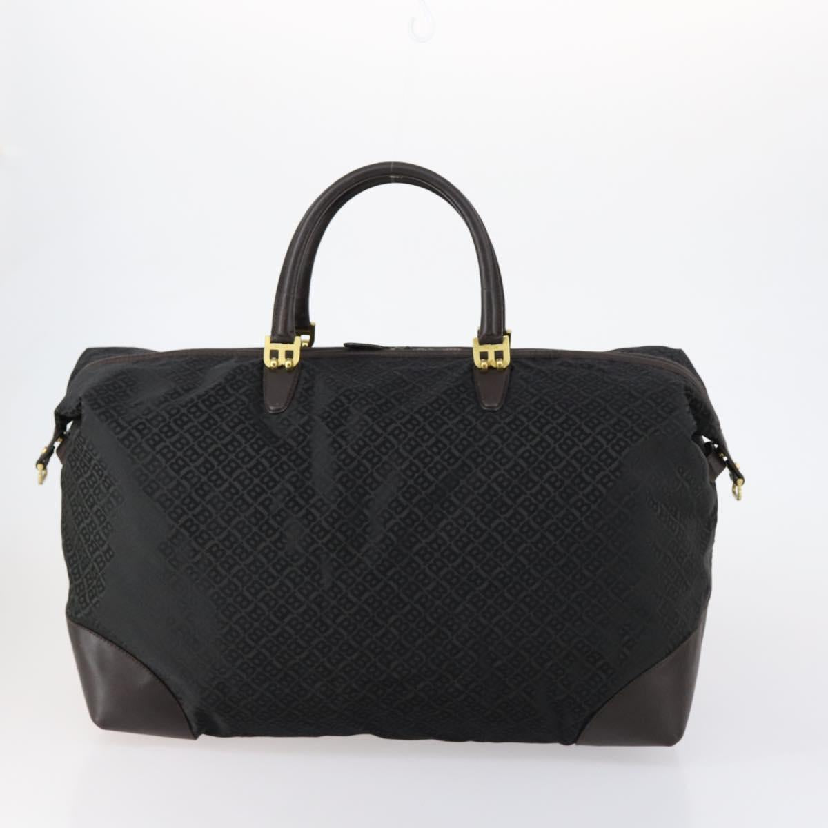 BALLY Boston Bag Leather Nylon 2 Set Black