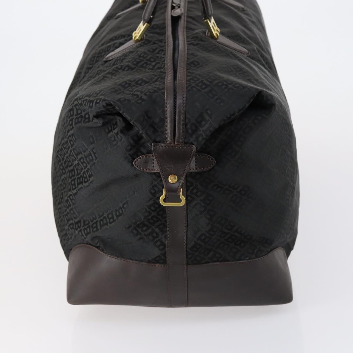 BALLY Boston Bag Leather Nylon 2 Set Black