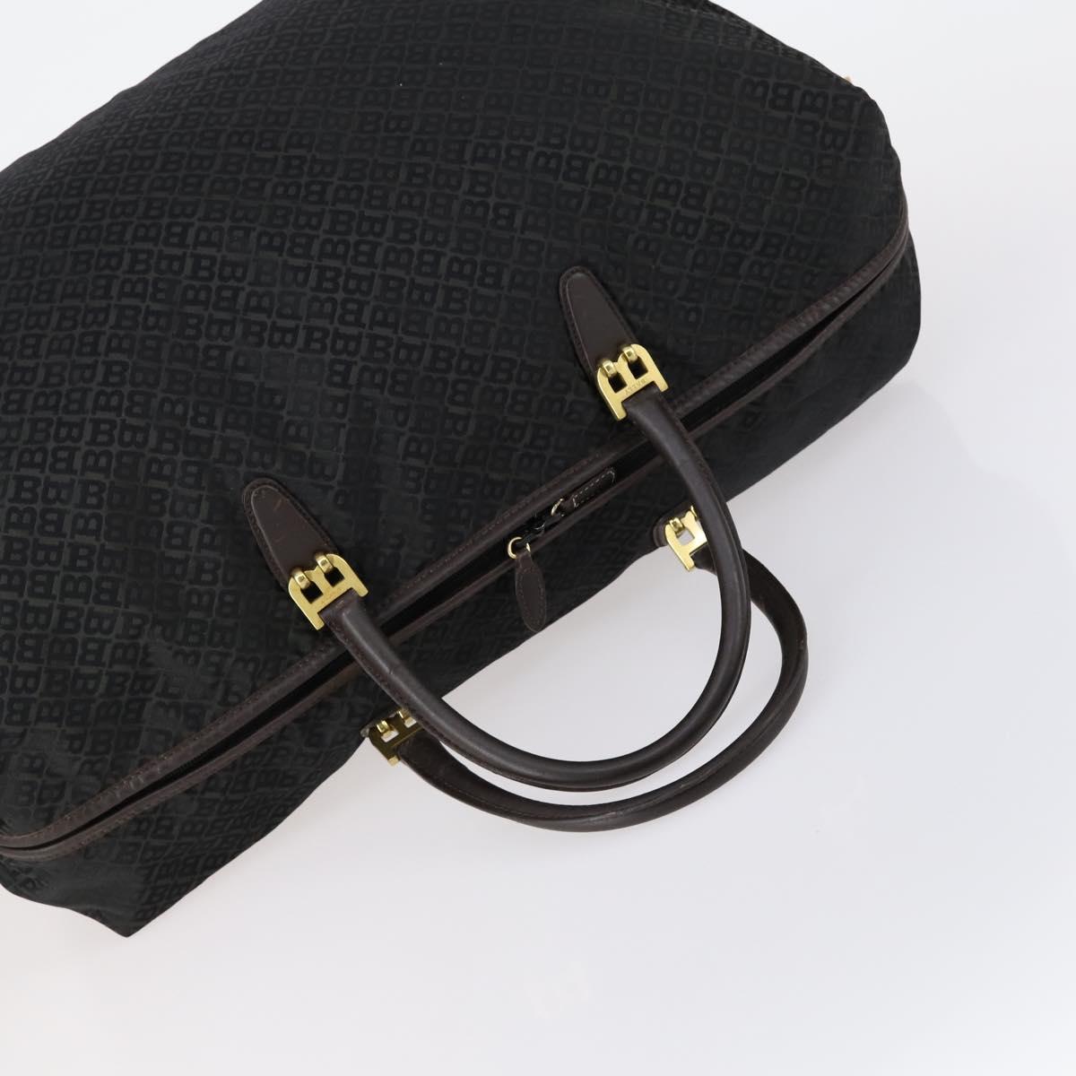 BALLY Boston Bag Leather Nylon 2 Set Black