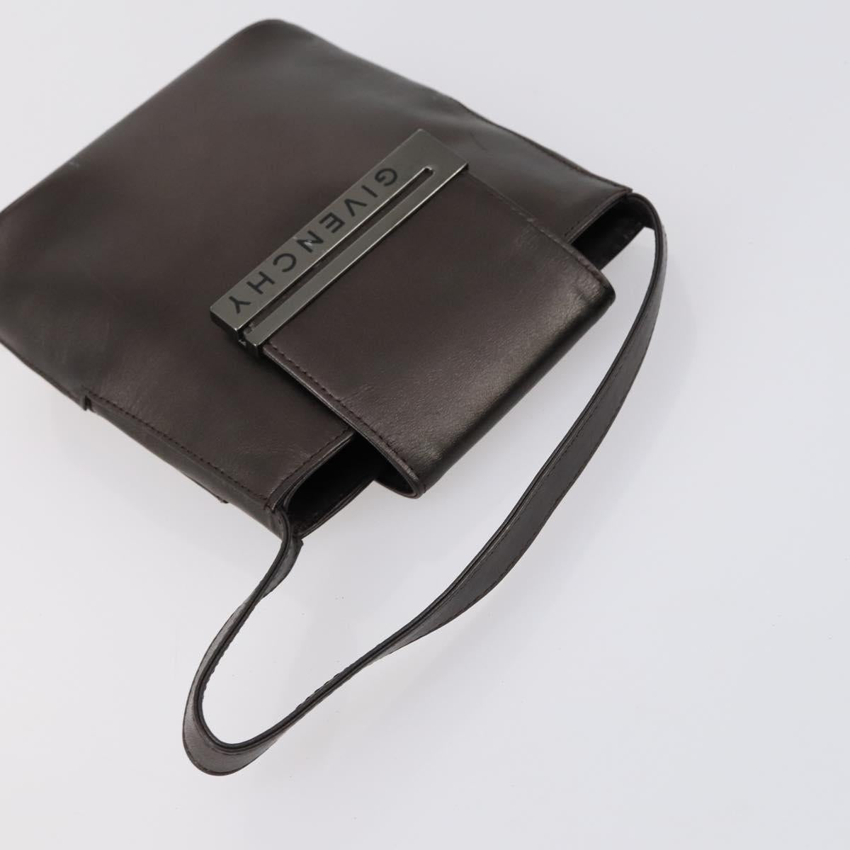 GIVENCHY Clutch Bag Leather 4 Set Red Black