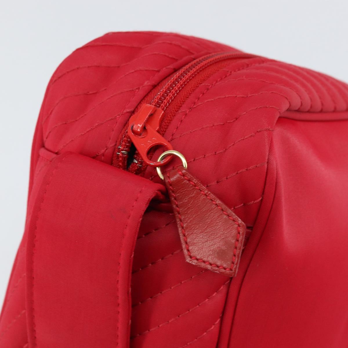 SAINT LAURENT Shoulder Bag Nylon Red
