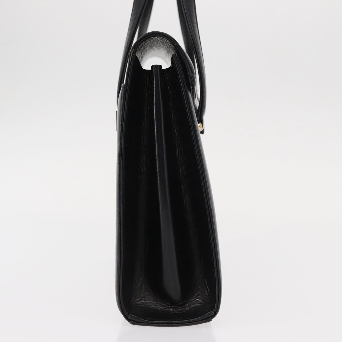 GIVENCHY Hand Bag Leather Black Gold