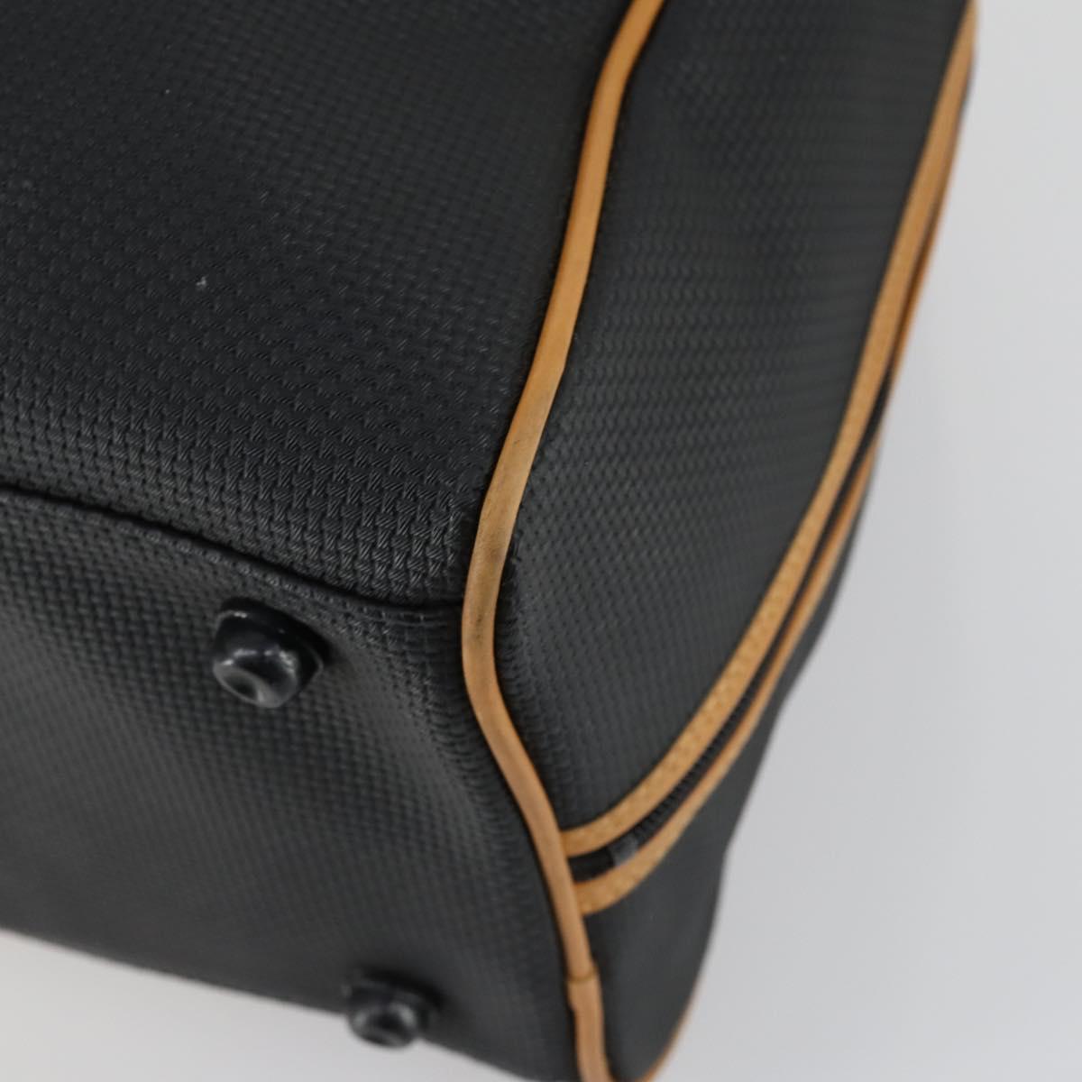 SAINT LAURENT Boston Bag PVC Leather Black Brown