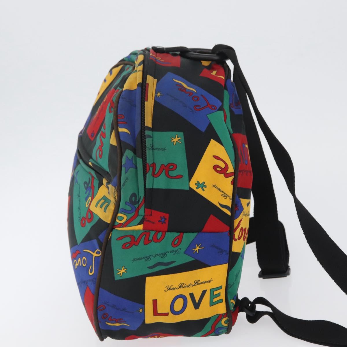 SAINT LAURENT Backpack Nylon Multicolor Gold