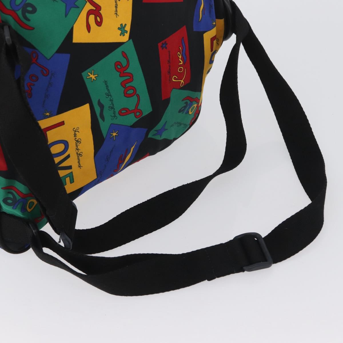 SAINT LAURENT Backpack Nylon Multicolor Gold