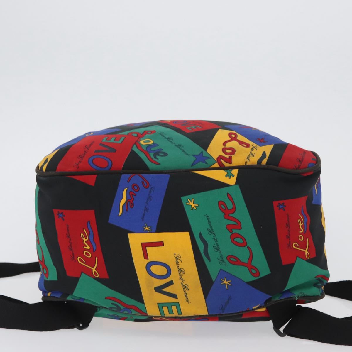 SAINT LAURENT Backpack Nylon Multicolor Gold