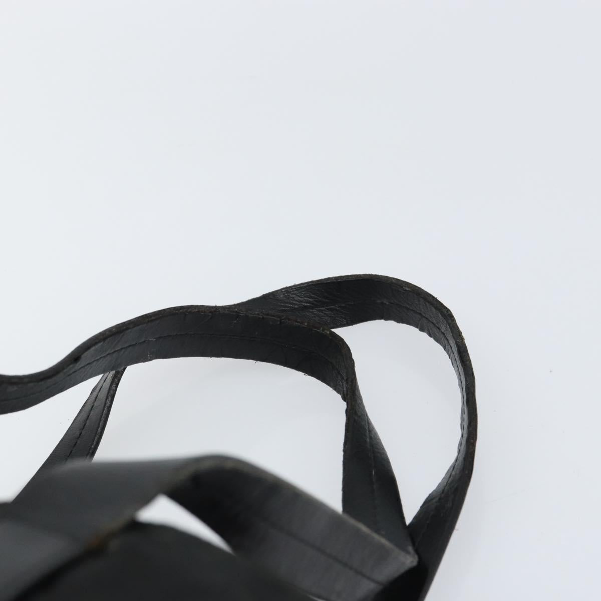 PRADA Tote Bag Nylon Black Silver