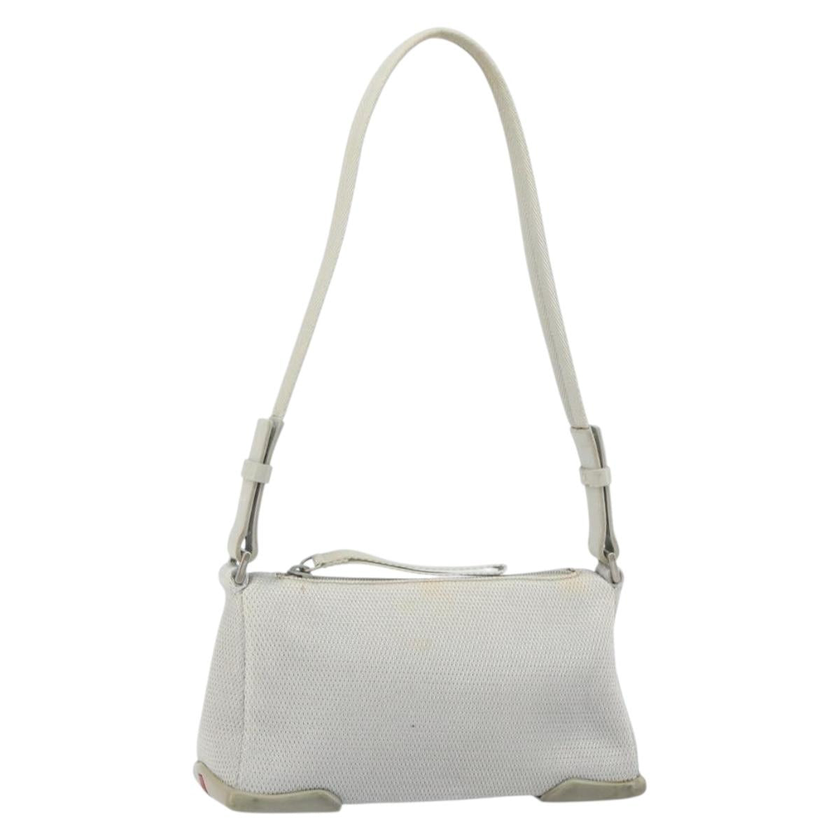PRADA Sports Shoulder Bag Nylon Gray Silver