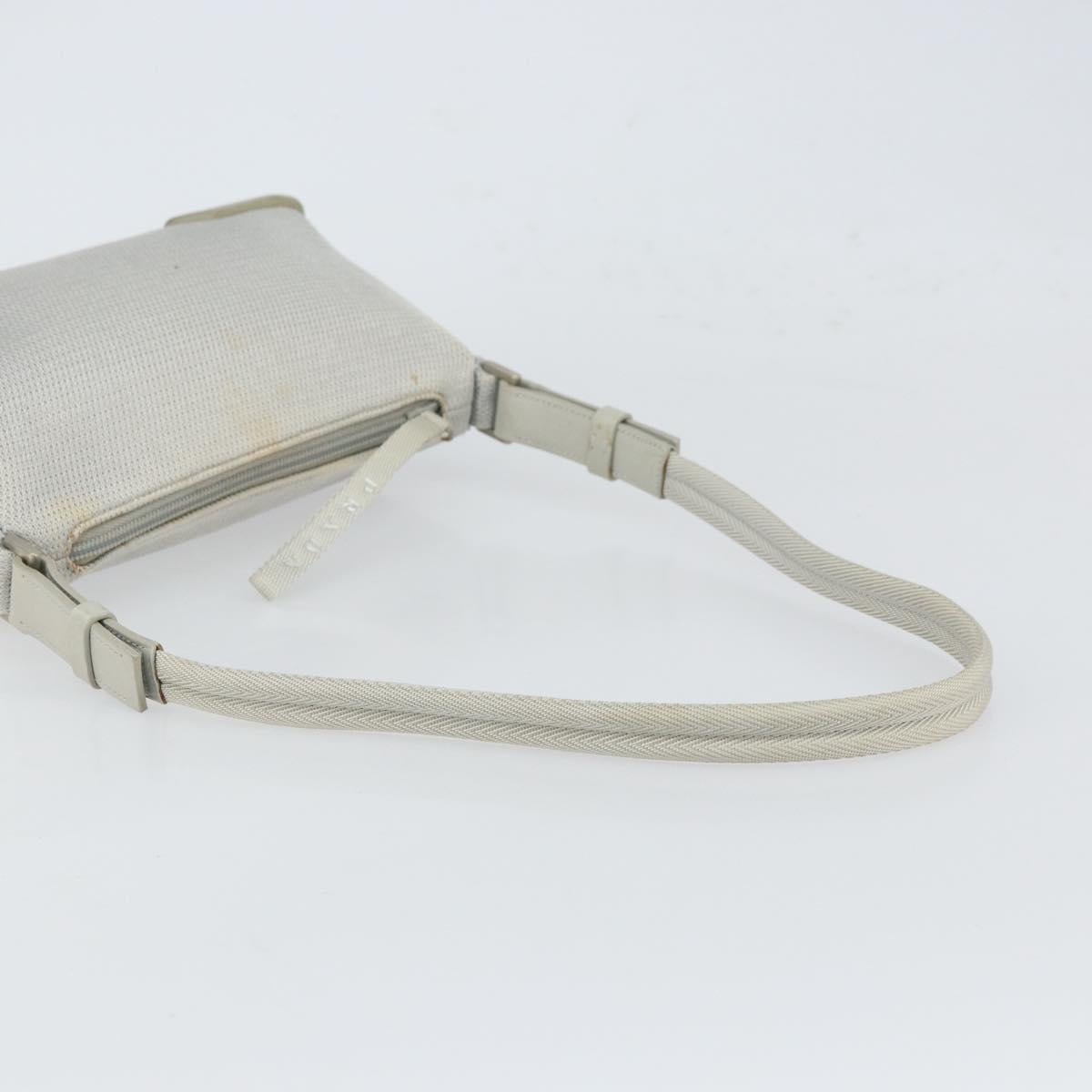 PRADA Sports Shoulder Bag Nylon Gray Silver
