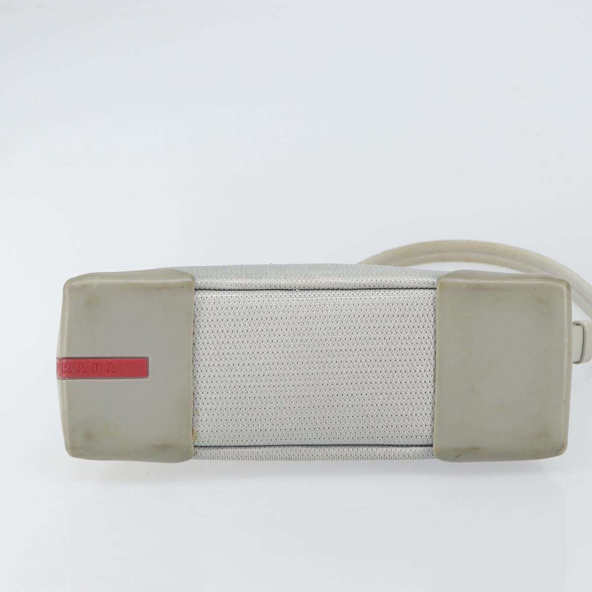 PRADA Sports Shoulder Bag Nylon Gray Silver
