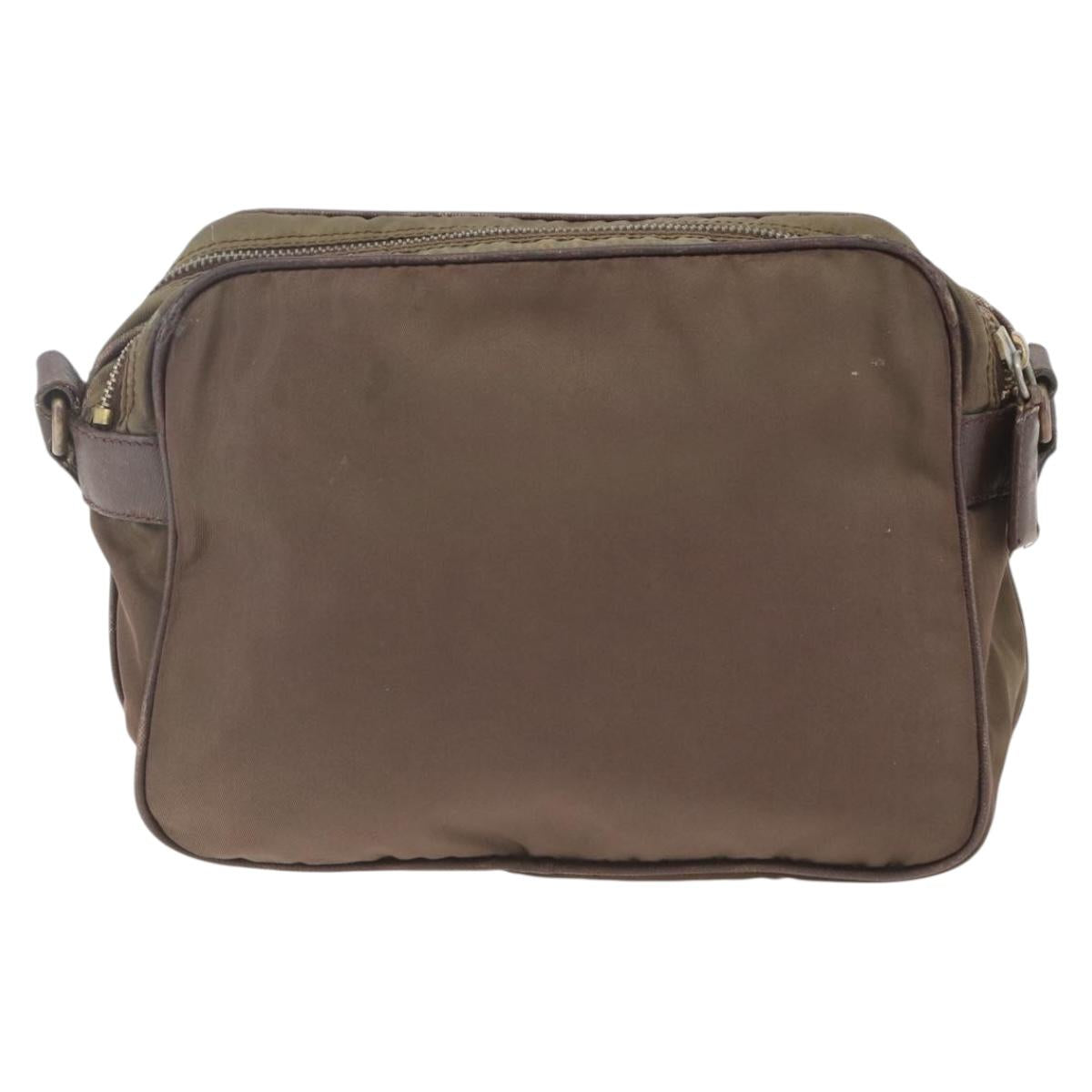 PRADA Shoulder Bag Nylon Brown