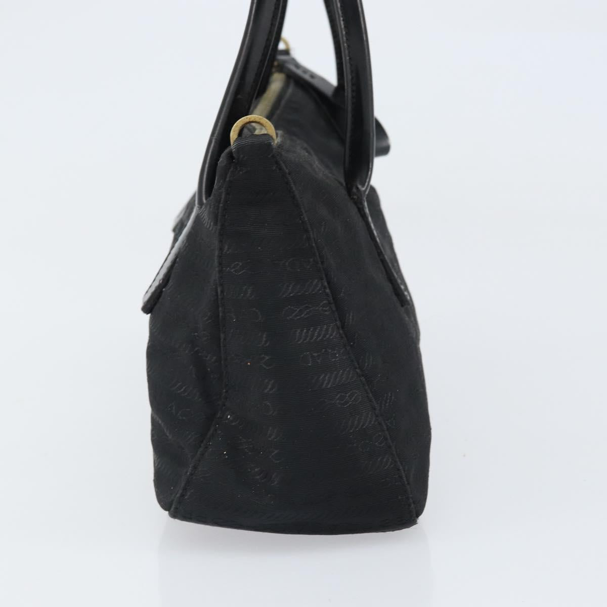 PRADA Hand Bag Nylon Black