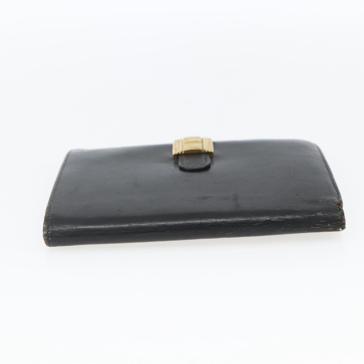 HERMES Saumur Diane Wallet Leather Black