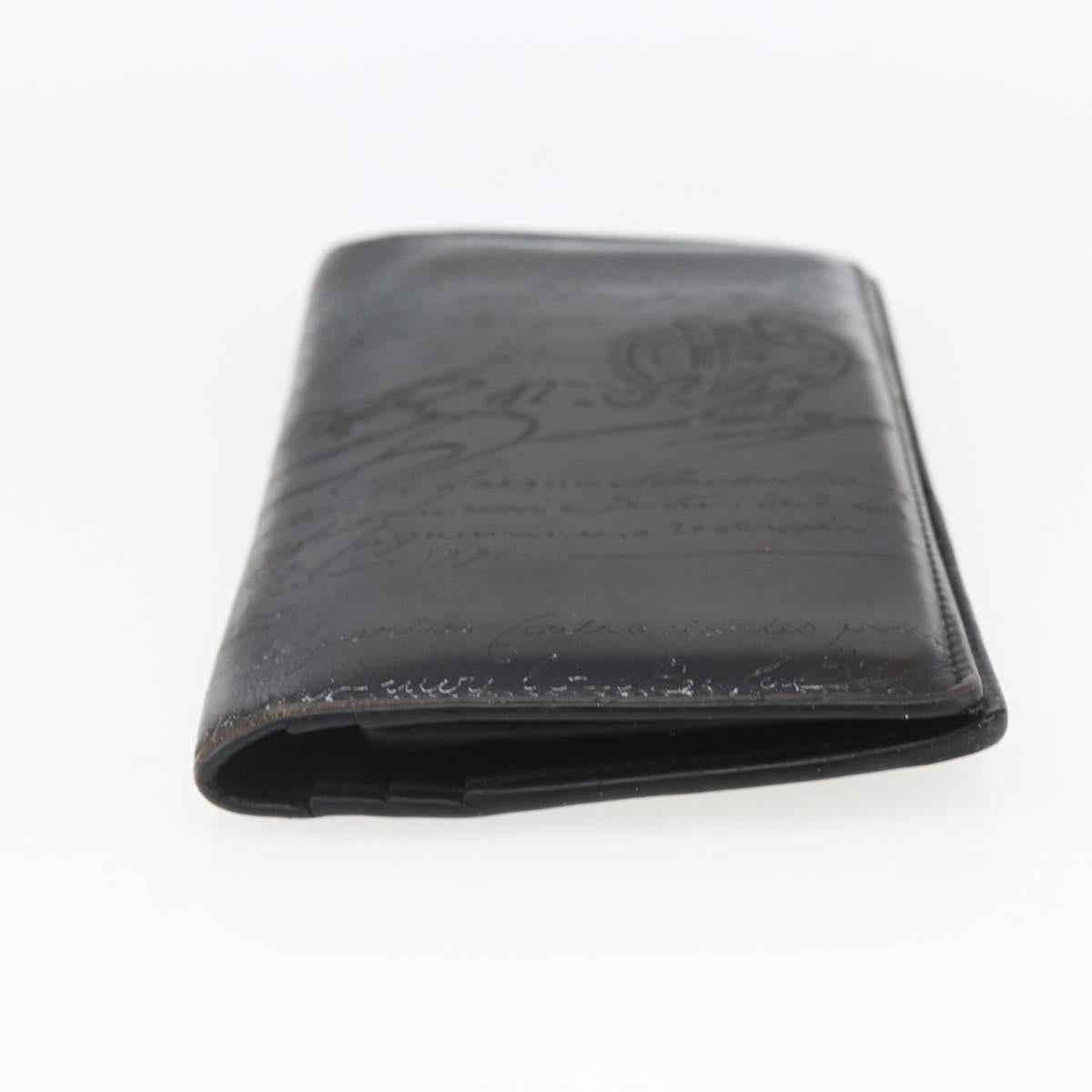 Berluti Long Wallet Leather Dark Brown