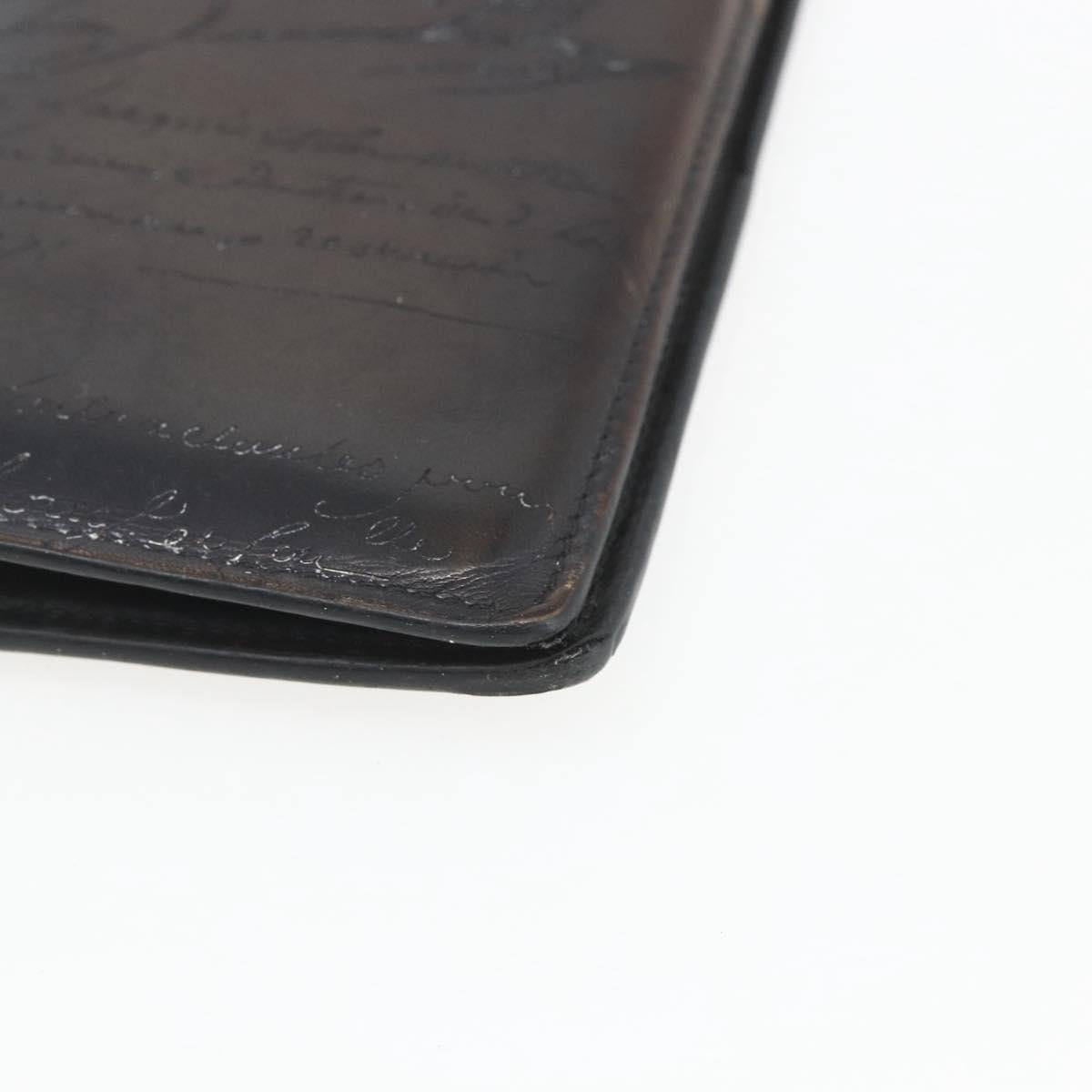 Berluti Long Wallet Leather Dark Brown