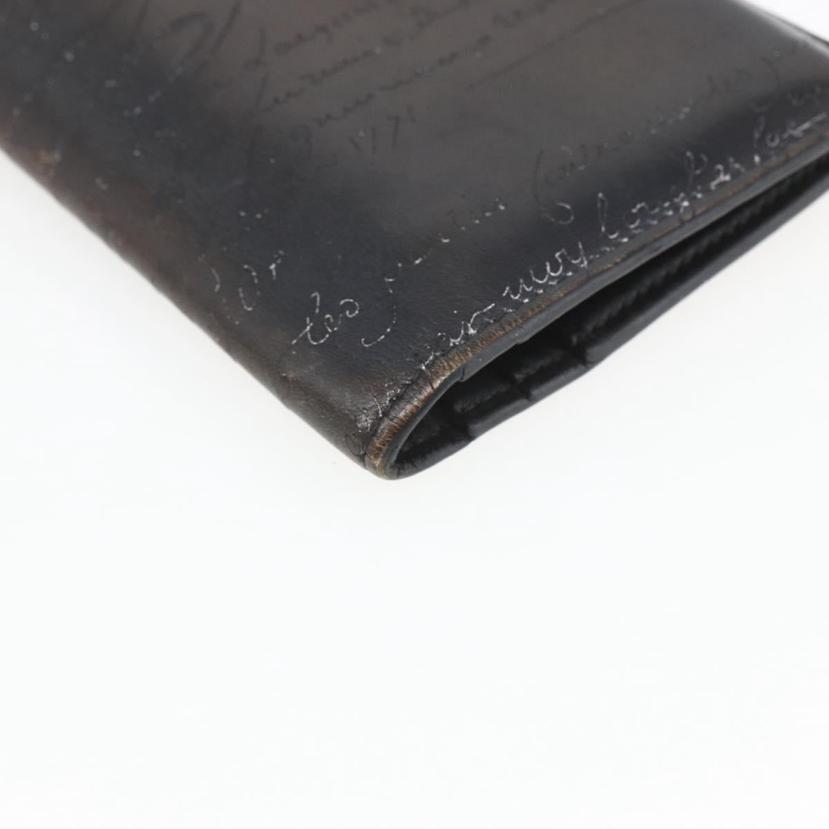 Berluti Long Wallet Leather Dark Brown