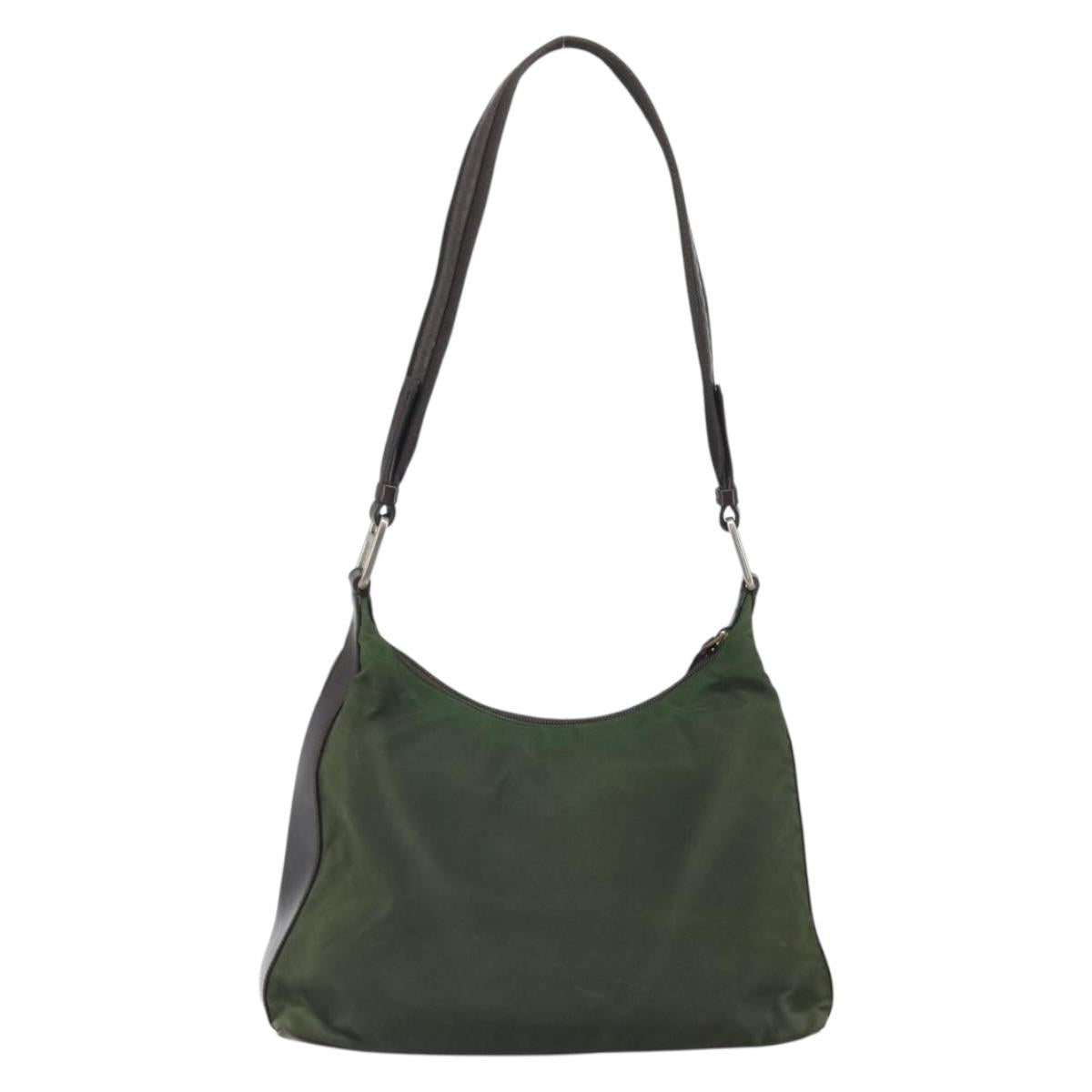 PRADA Shoulder Bag Nylon Khaki