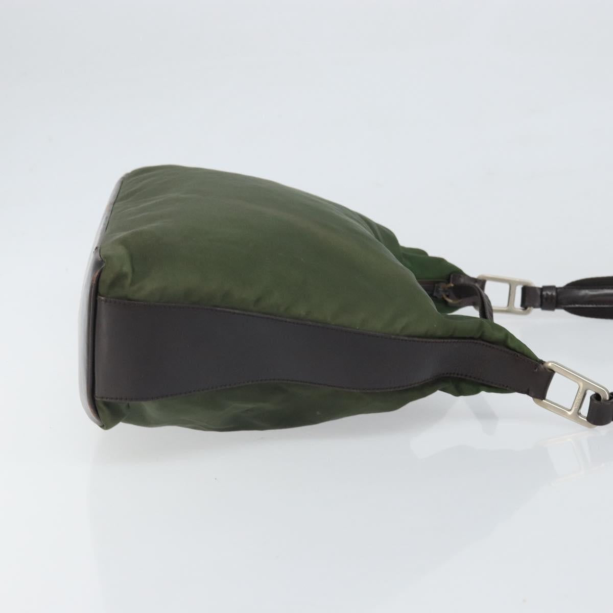 PRADA Shoulder Bag Nylon Khaki