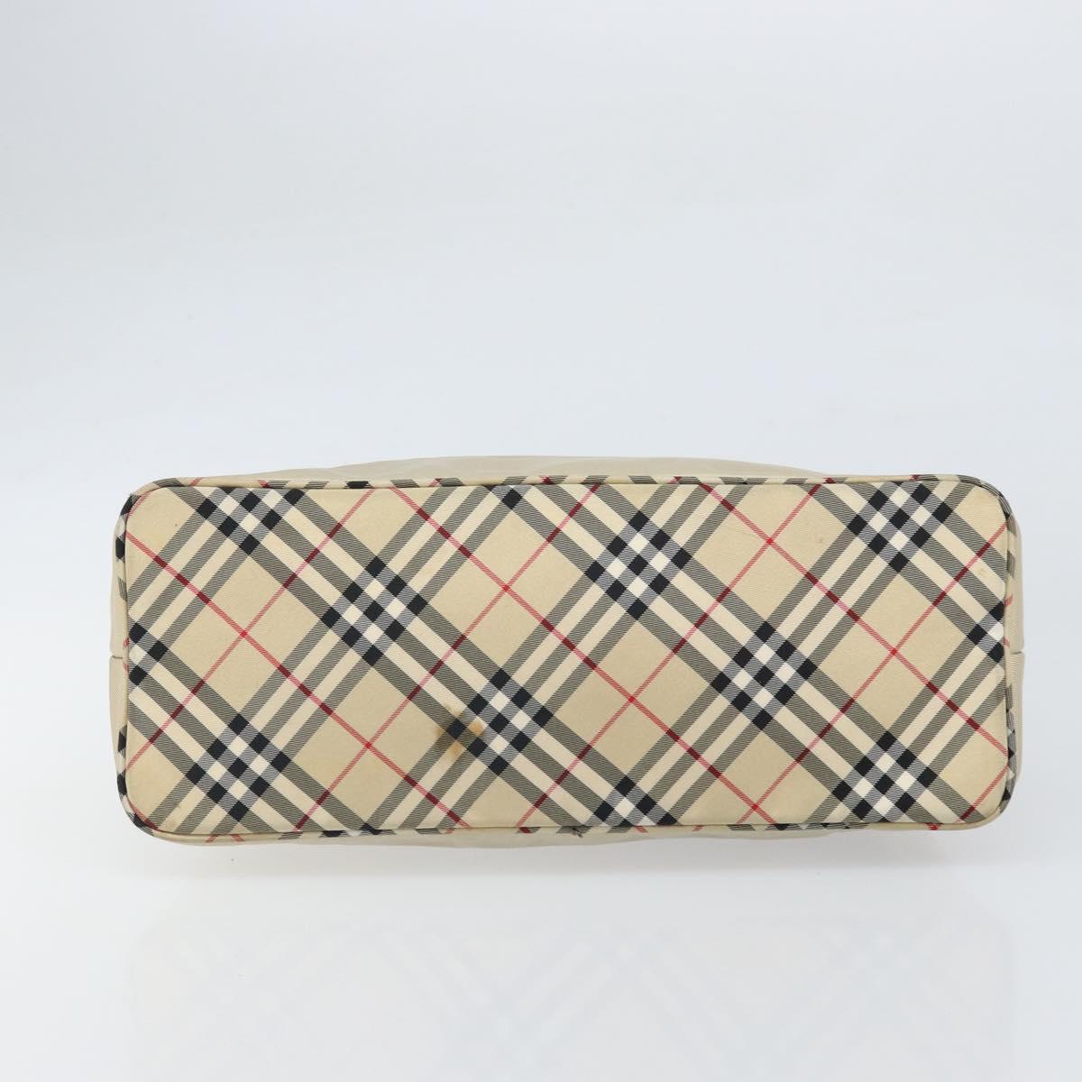 BURBERRY Shoulder Bag Nylon Beige Silver