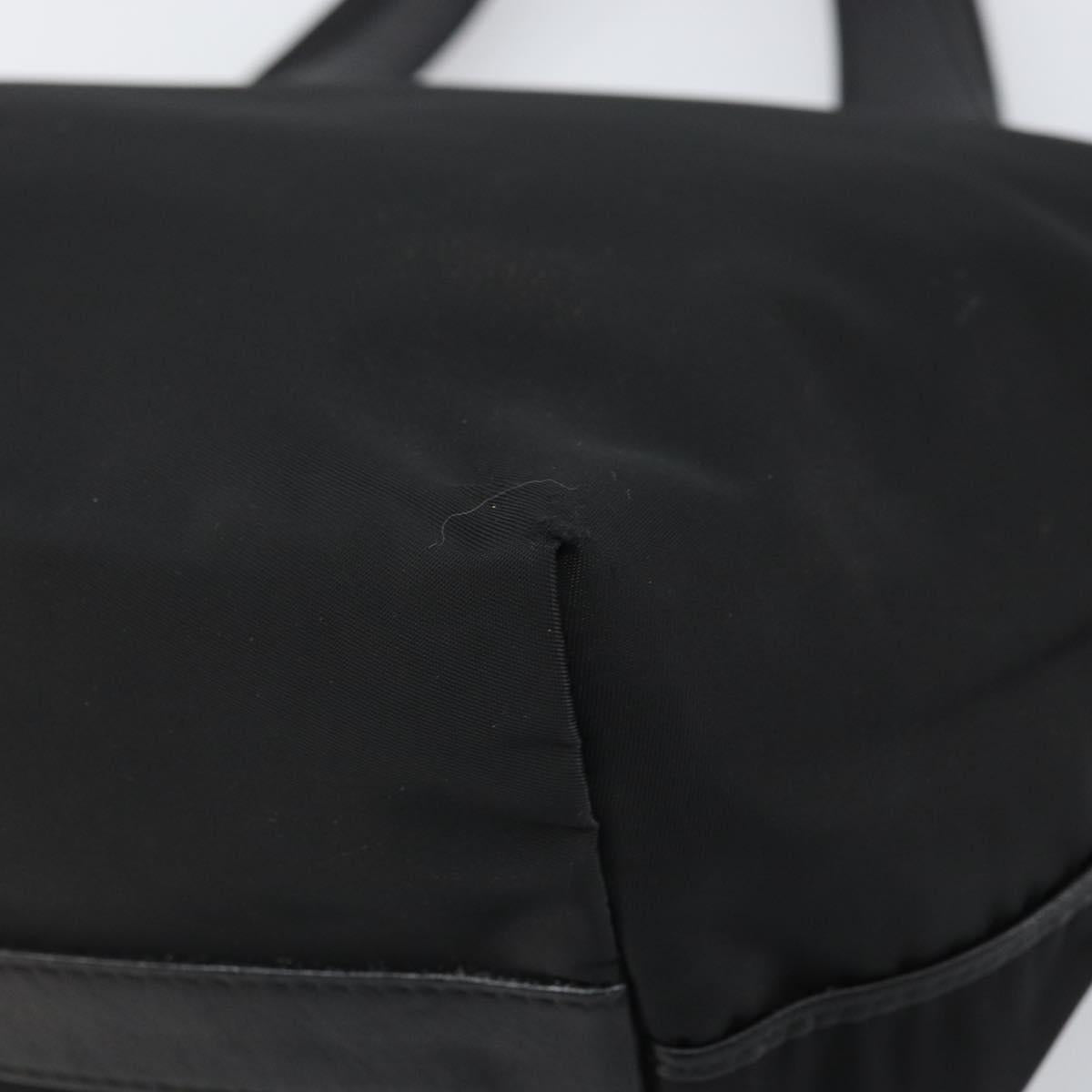 BURBERRY Hand Bag Nylon Black Silver