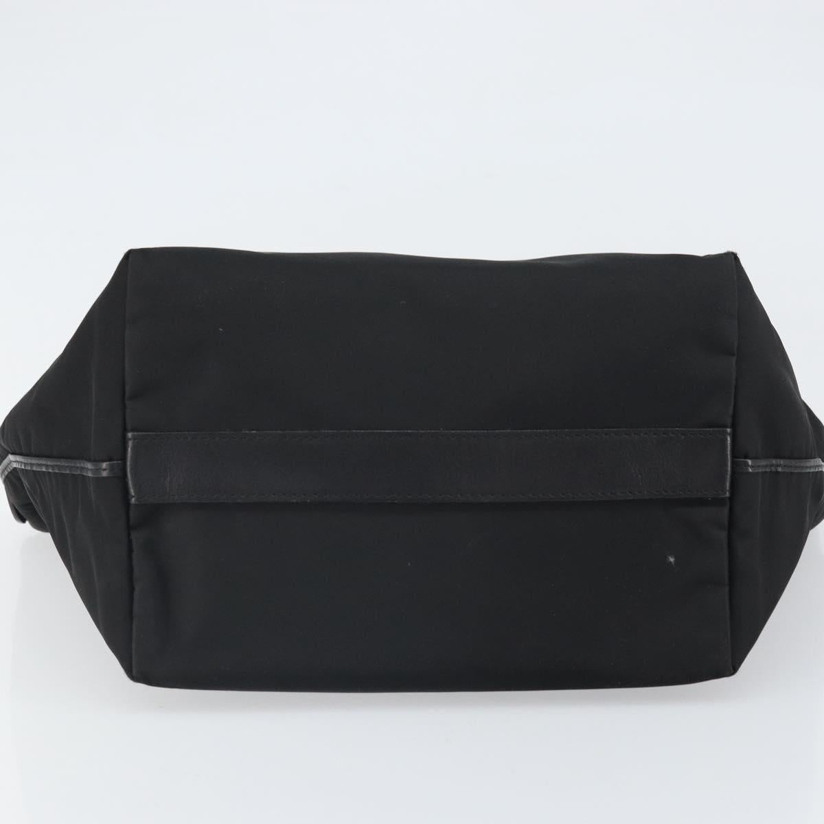 BURBERRY Hand Bag Nylon Black Silver