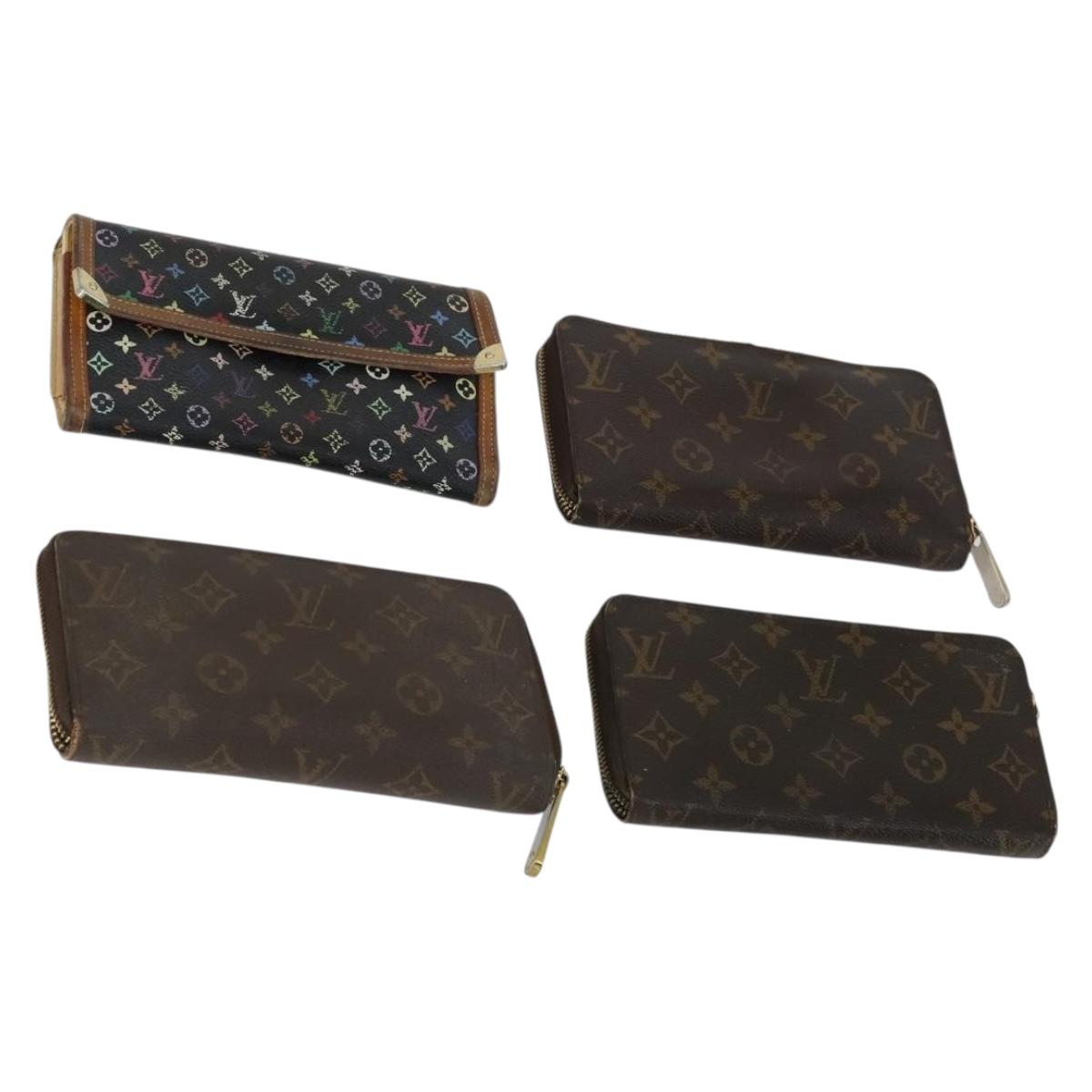 Louis Vuitton Monogram Wallet 4 Set Multicolor LV