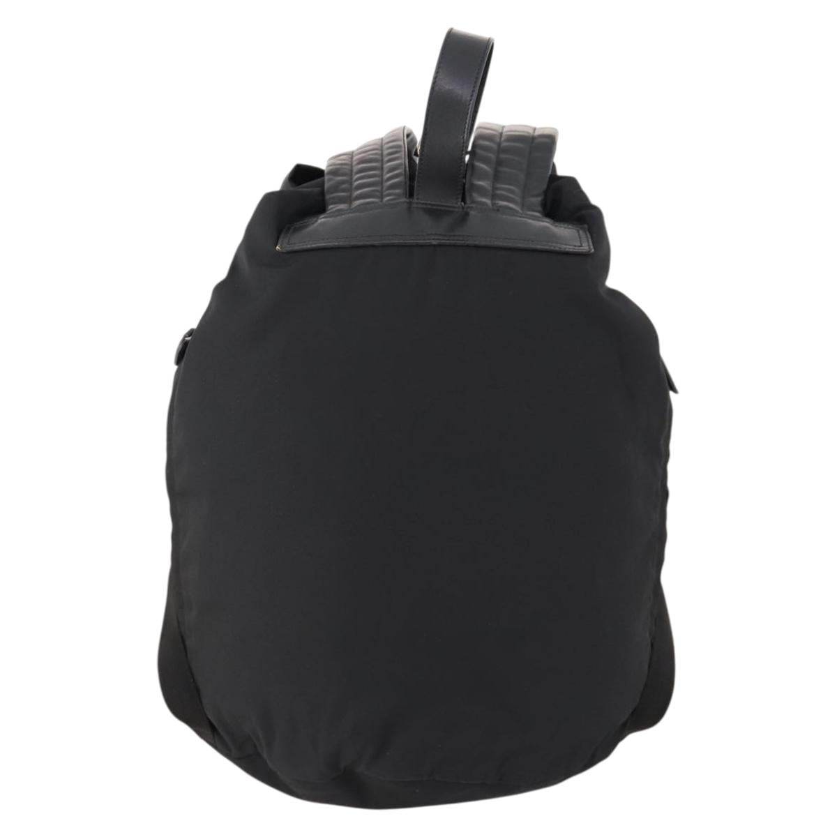 GUCCI Backpack Nylon Black Silver 019 0585