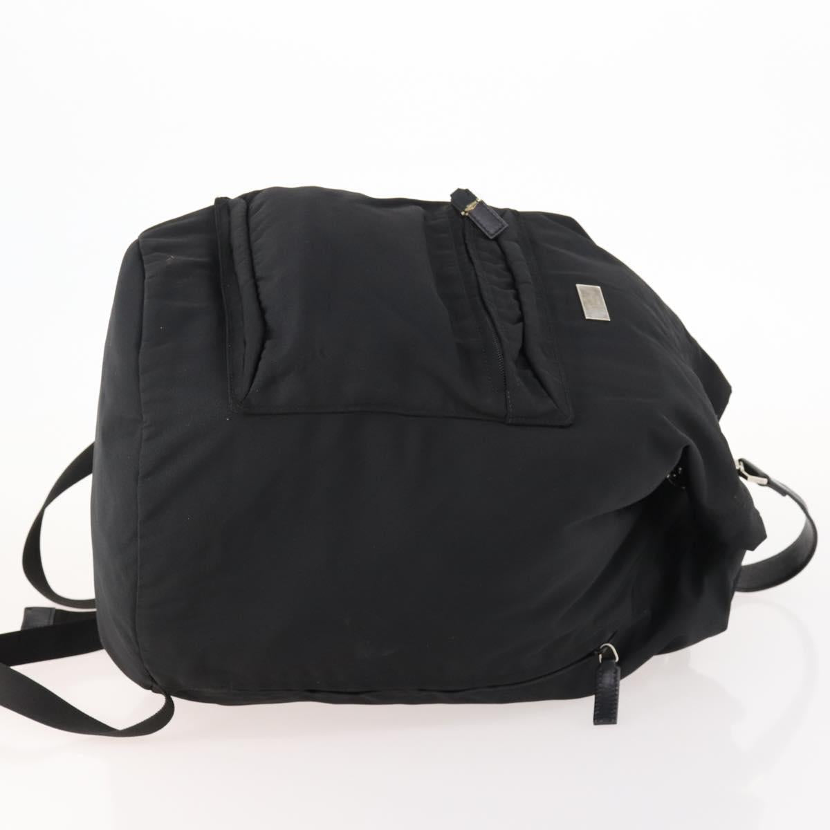 GUCCI Backpack Nylon Black Silver 019 0585