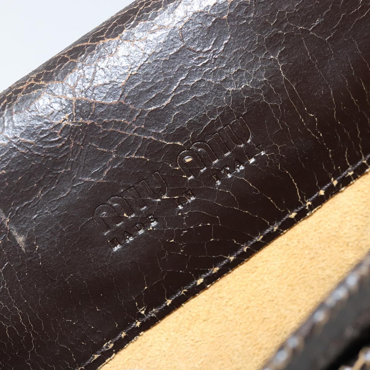Miu Miu Shoulder Bag Leather Brown