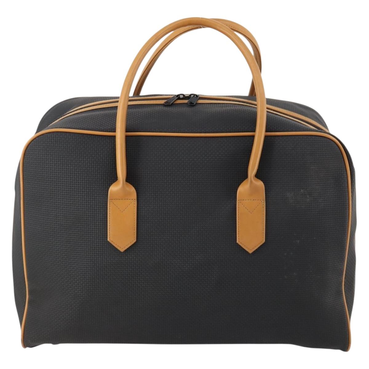 SAINT LAURENT Boston Bag PVC Black