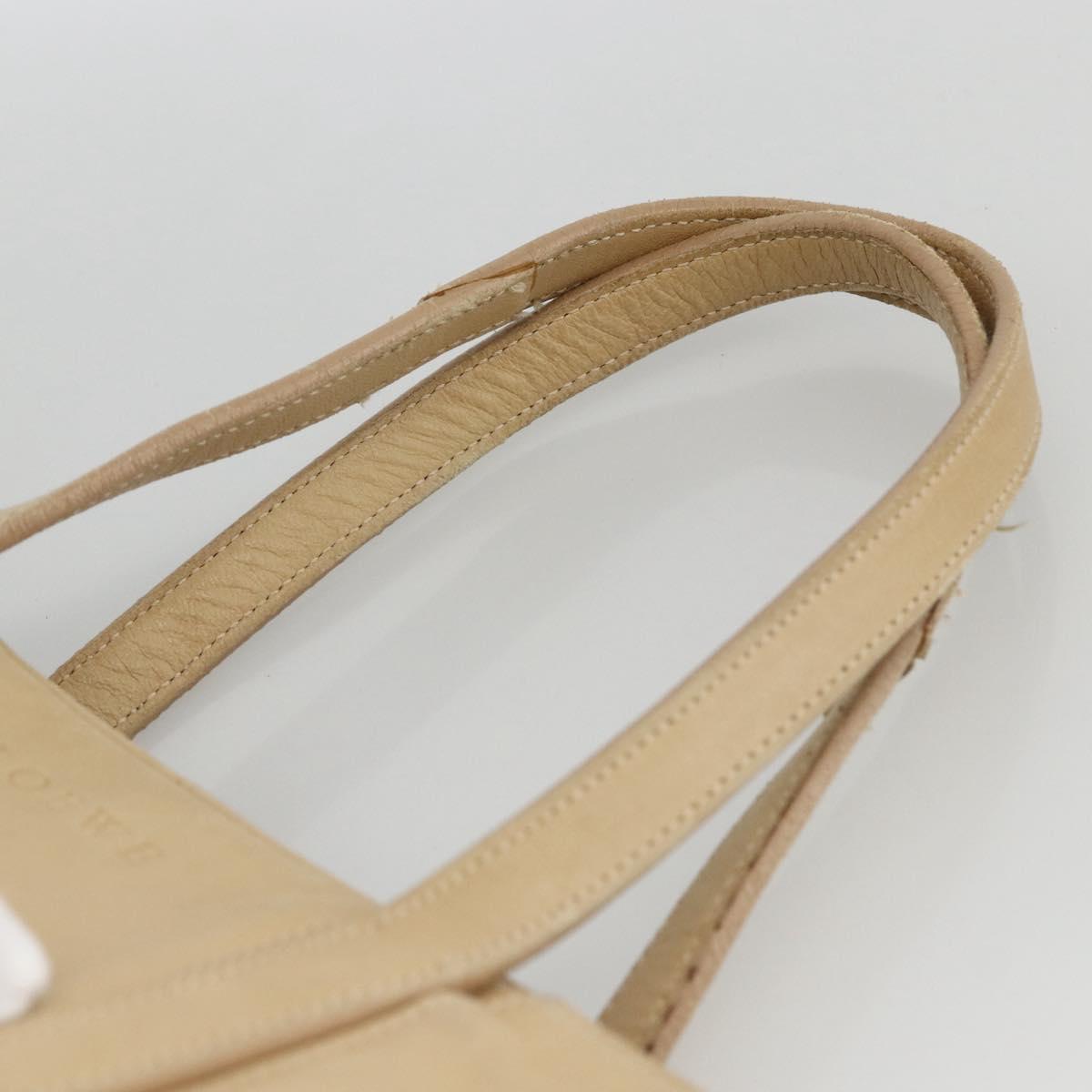 LOEWE Tote Bag Leather Beige Gold