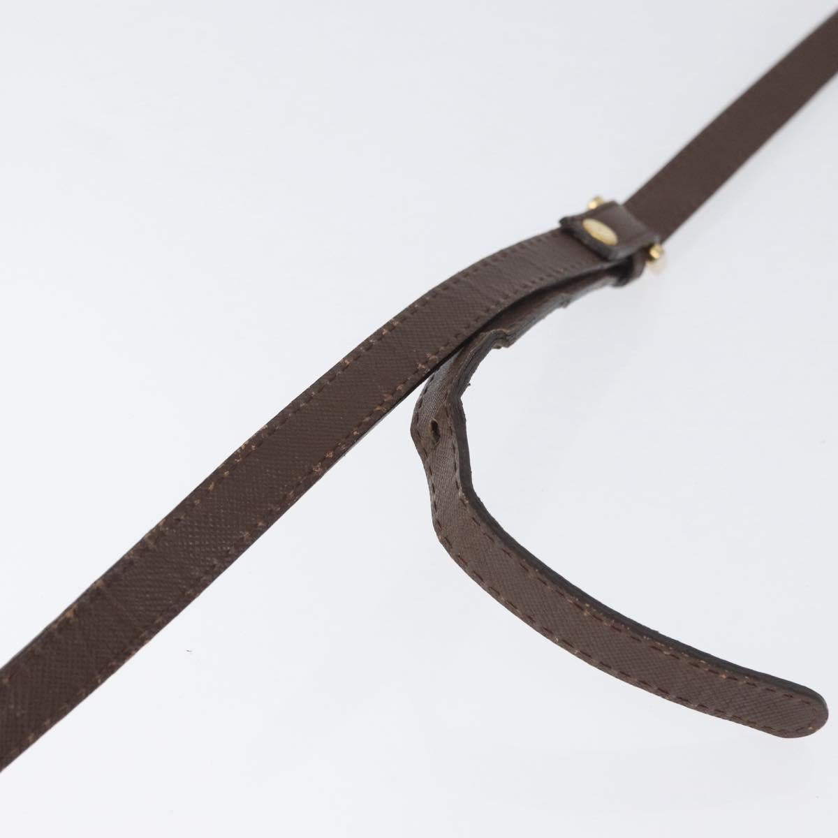 Burberrys Nova Check Shoulder Bag Canvas Brown Gold