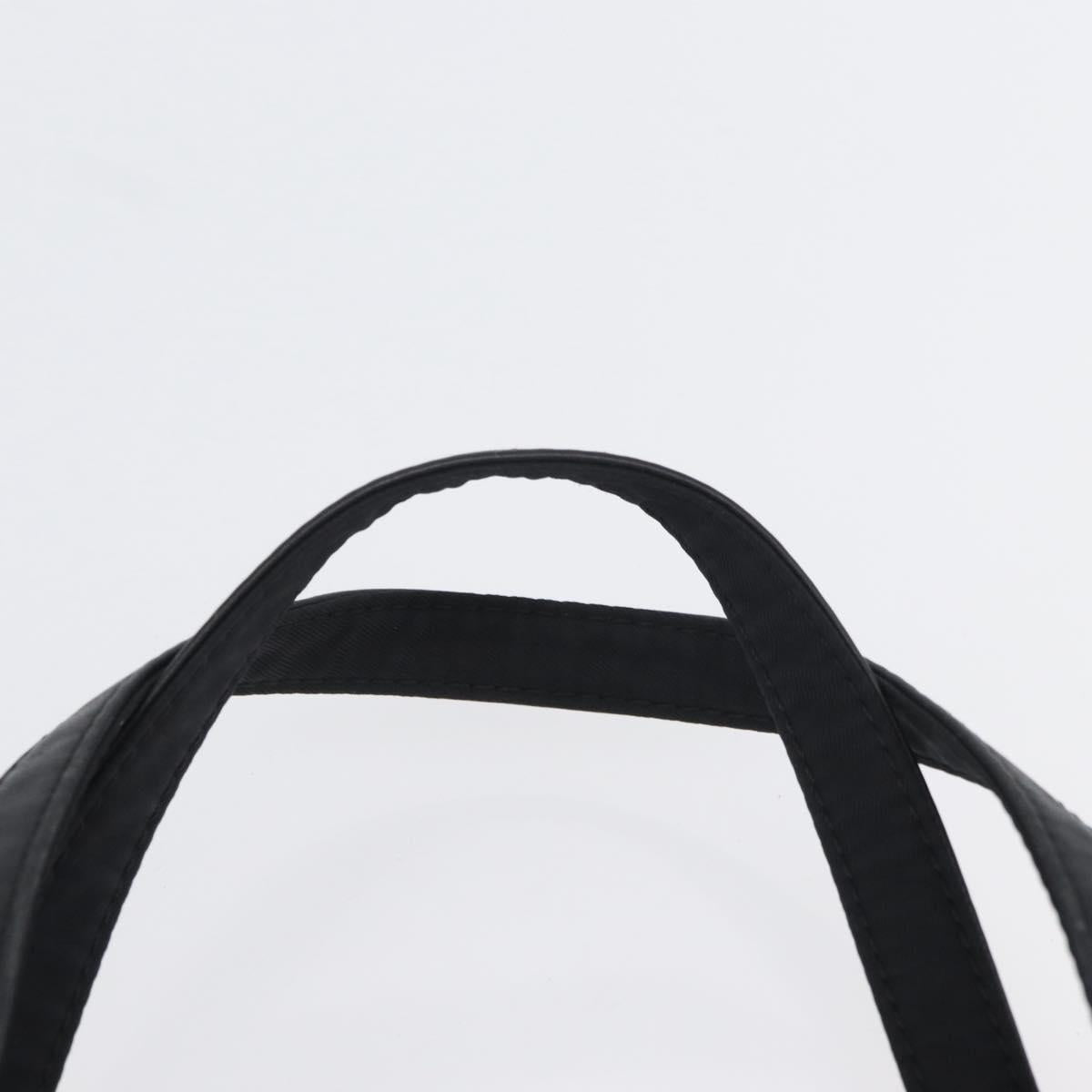Gianni Versace Hand Bag Nylon Black Gold