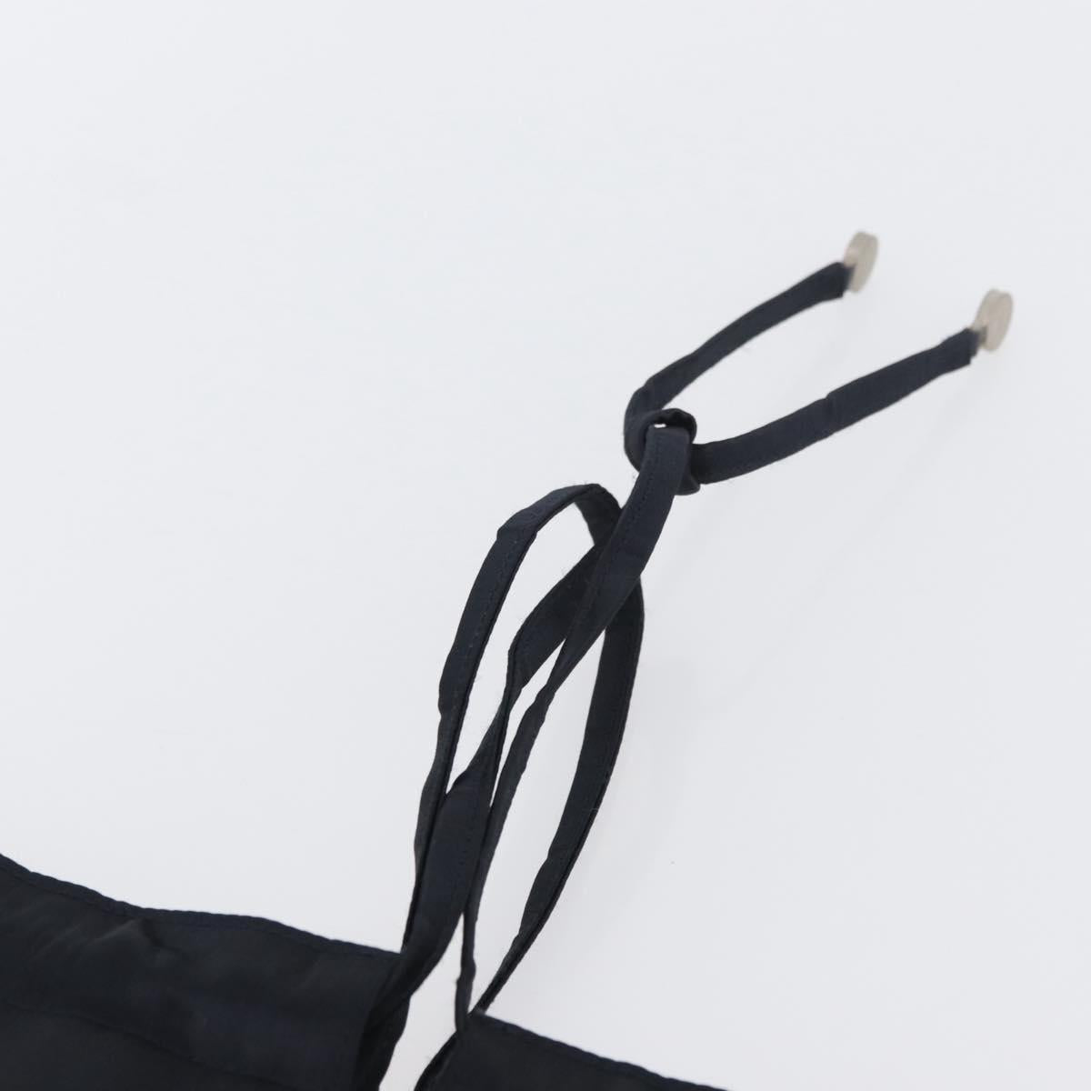 CHANEL Drawstring bag Hand Bag Satin Navy CC