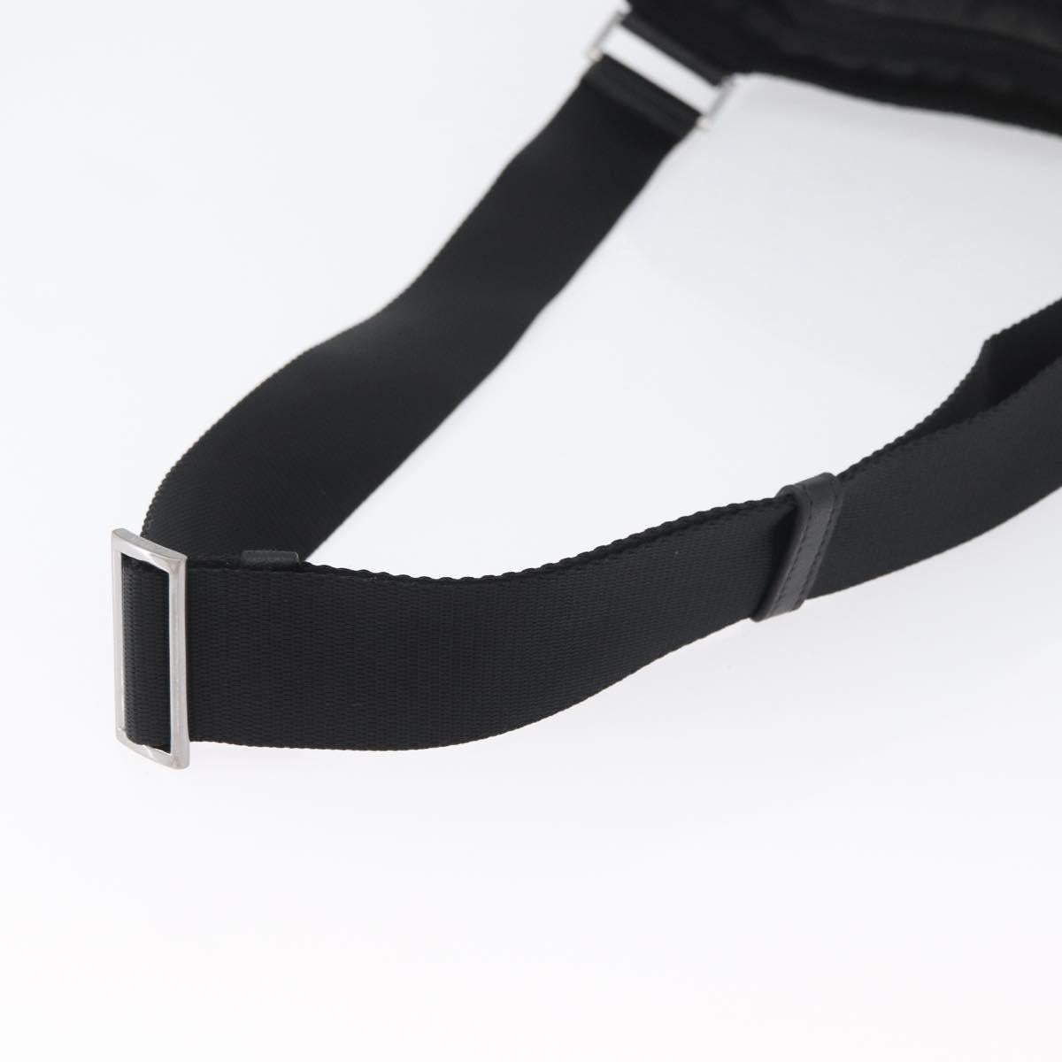 PRADA Shoulder Bag Nylon Black Silver