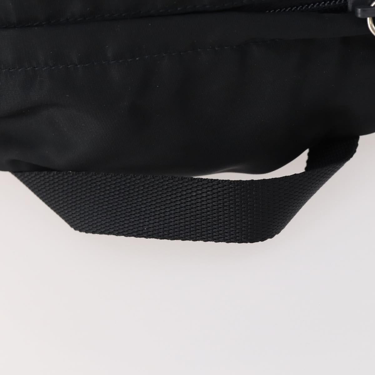 PRADA Backpack Nylon Black Silver
