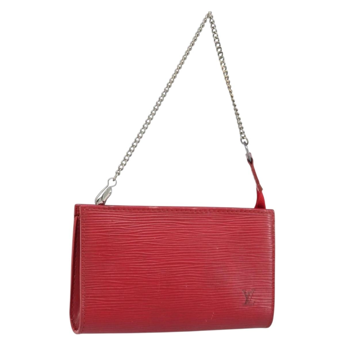 Louis Vuitton Epi Bucket PM Pouch Red LV