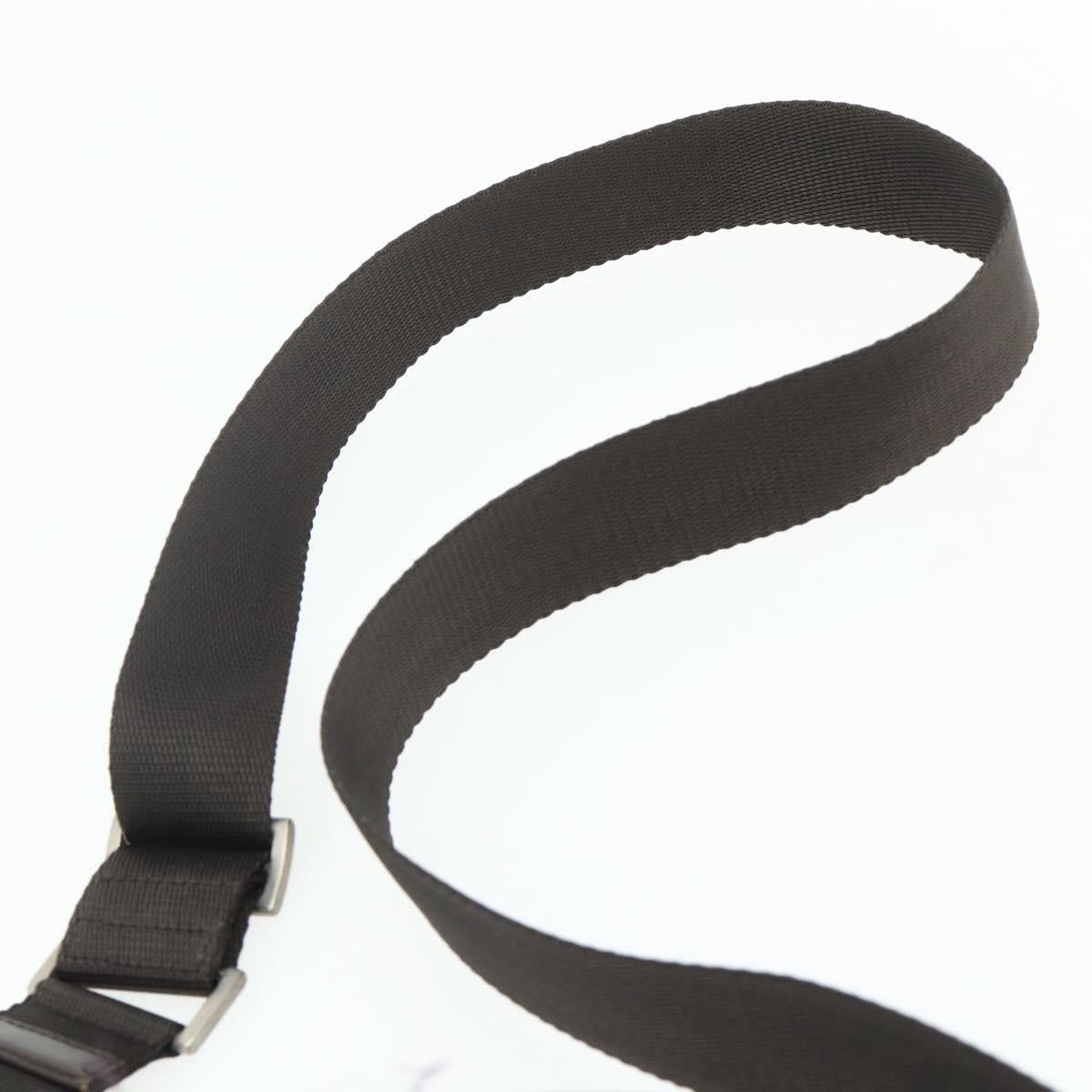 PRADA Shoulder Bag Nylon Khaki Silver