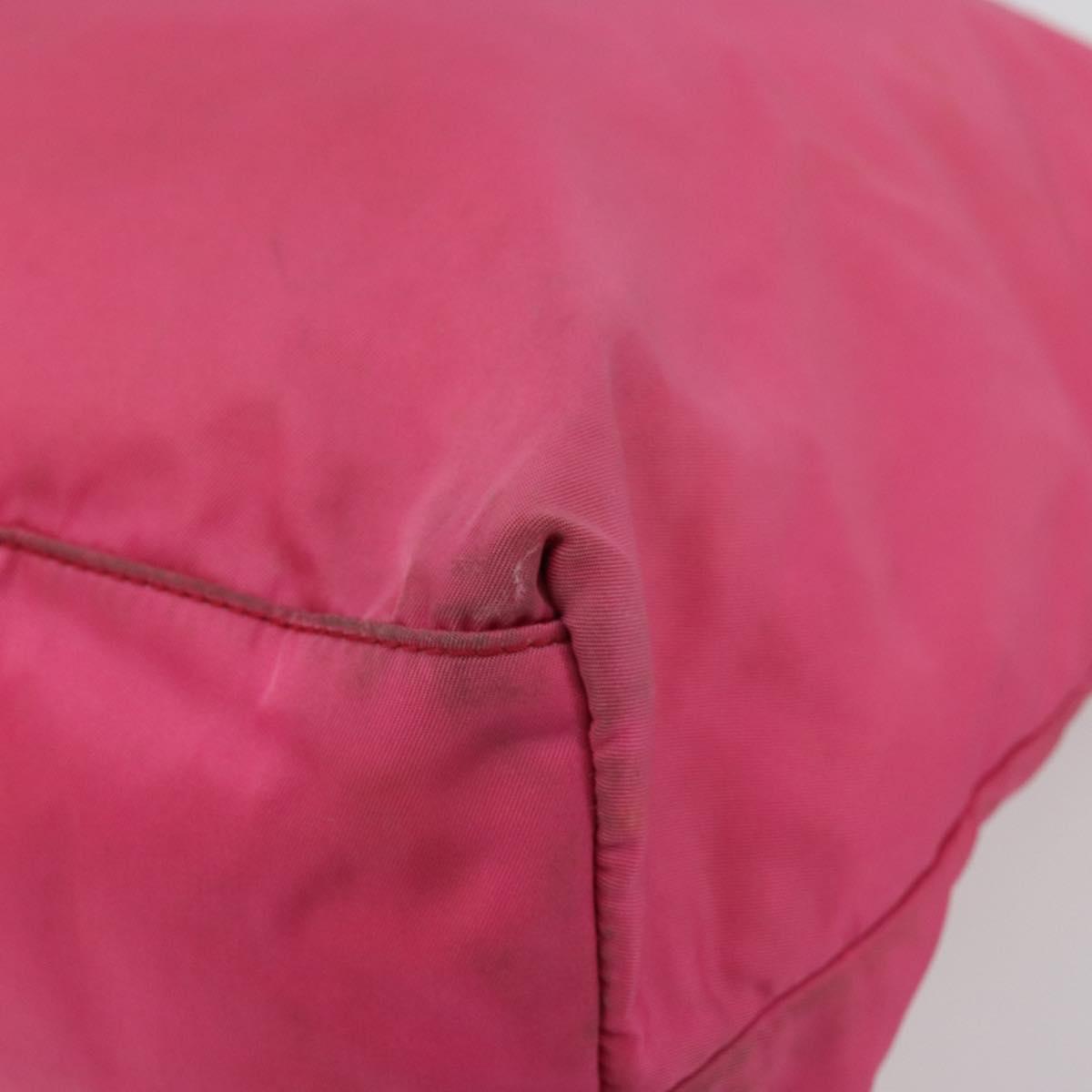 PRADA Tote Bag Nylon Pink Gold