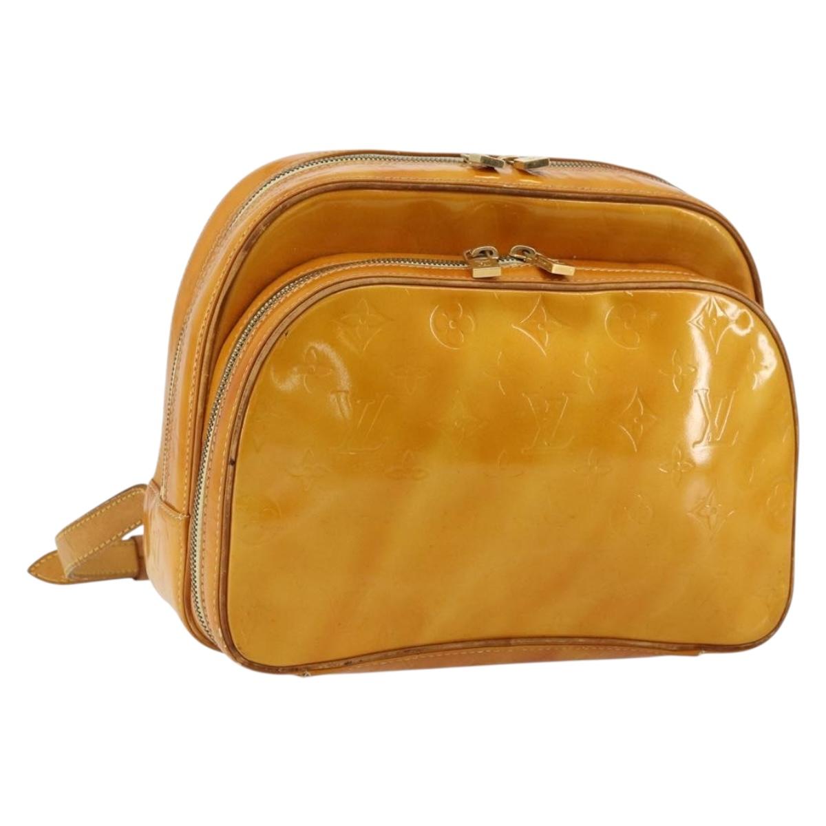 Louis Vuitton Monogram Vernis Marley Backpack Yellow M91040 LV