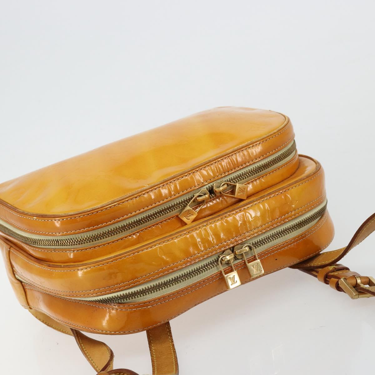 Louis Vuitton Monogram Vernis Marley Backpack Yellow M91040 LV
