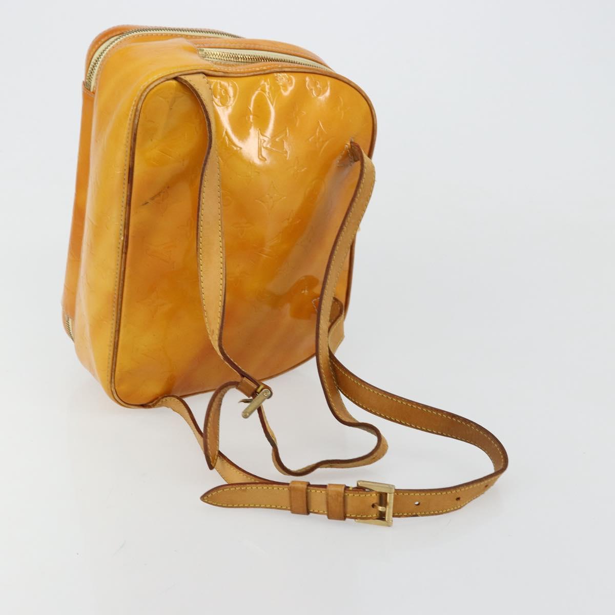 Louis Vuitton Monogram Vernis Marley Backpack Yellow M91040 LV
