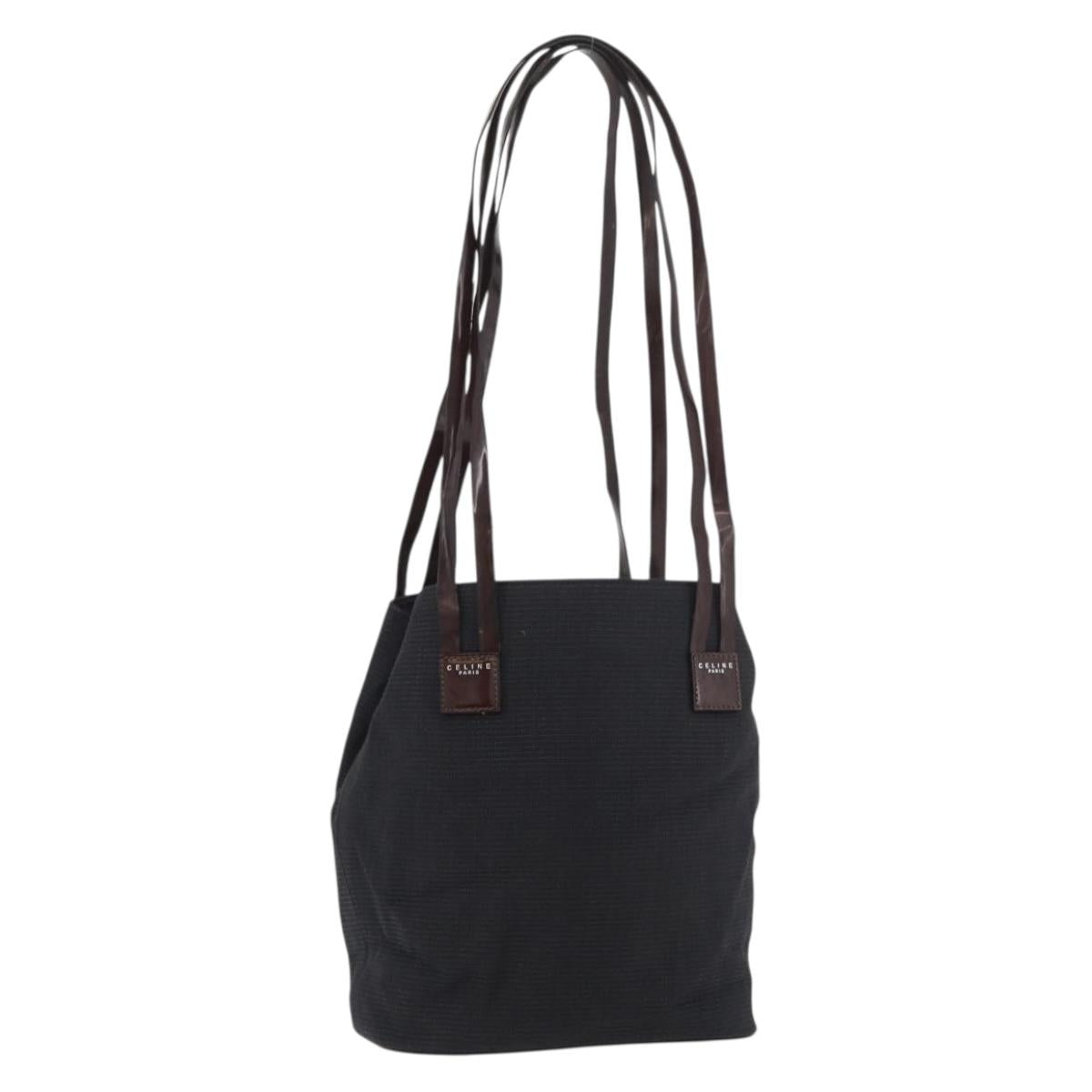 CELINE Tote Bag Canvas Black